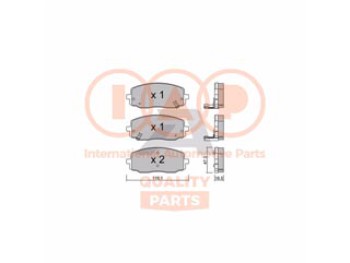 SERIE PASTIGLIE FRENO ANT.(PREMIUM)