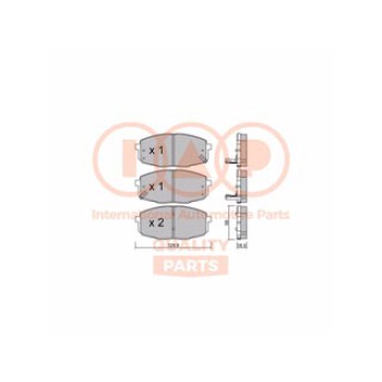 SERIE PASTIGLIE FRENO ANT.(PREMIUM)