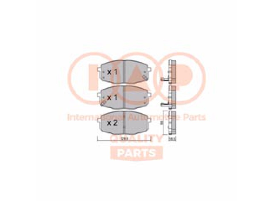 SERIE PASTIGLIE FRENO ANT.(PREMIUM)