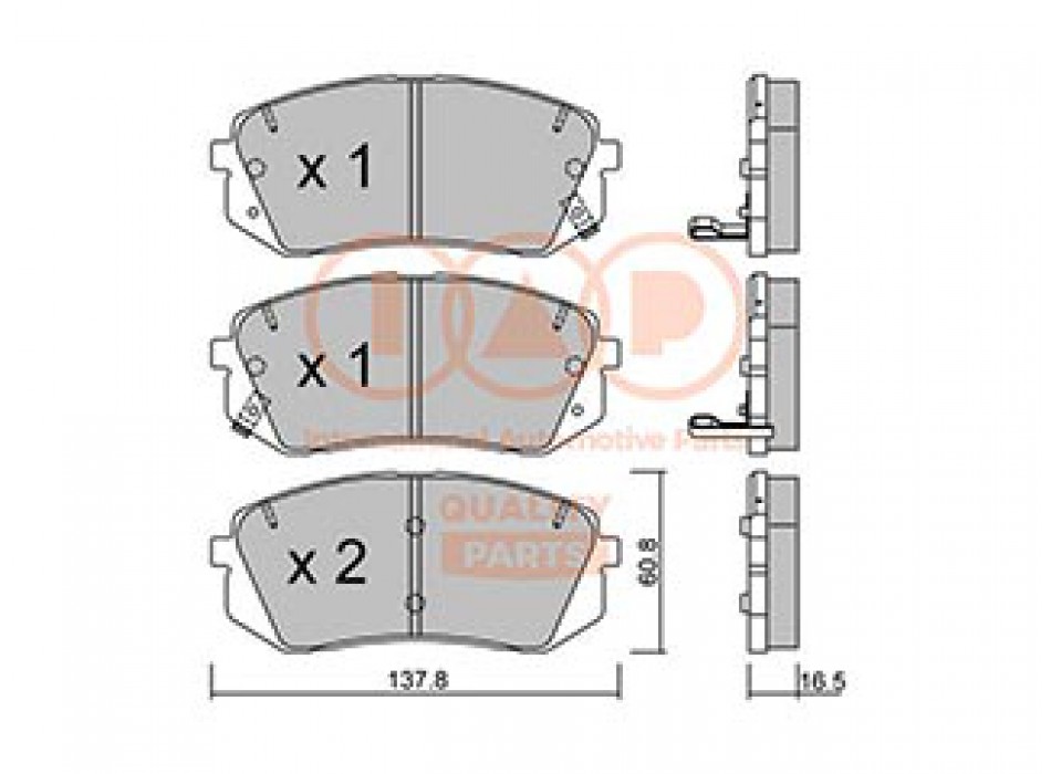 SERIE PASTIGLIE FRENO ANT.(PREMIUM)