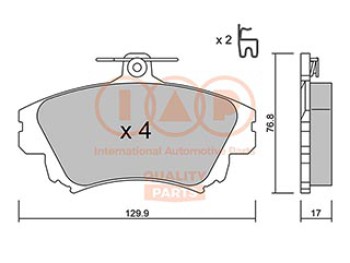 SERIE PASTIGLIE FRENO ANT.(PREMIUM)