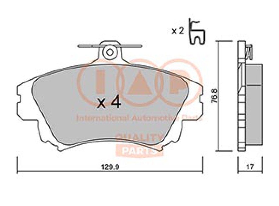SERIE PASTIGLIE FRENO ANT.(PREMIUM)