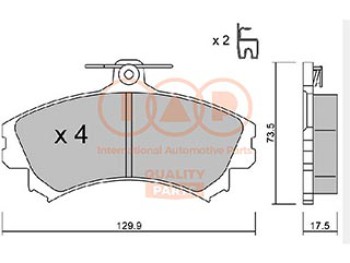 SERIE PASTIGLIE FRENO ANT.(PREMIUM)