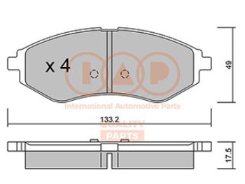 SERIE PASTIGLIE FRENO ANT.(PREMIUM)