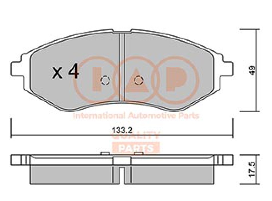SERIE PASTIGLIE FRENO ANT.(PREMIUM)
