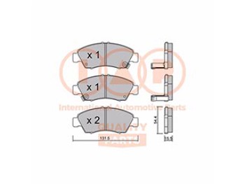 SERIE PASTIGLIE FRENO ANT.(PREMIUM)