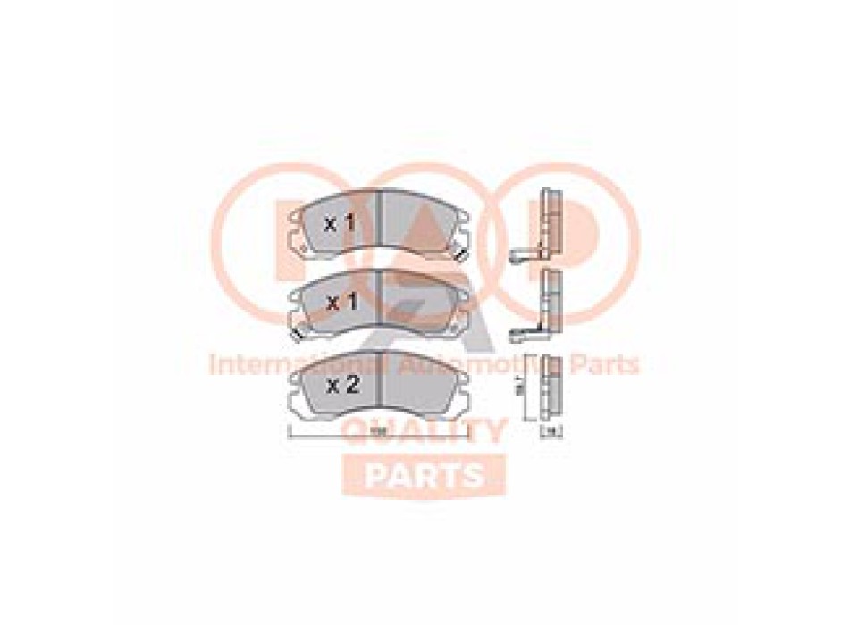 SERIE PASTIGLIE FRENO ANT.(PREMIUM)
