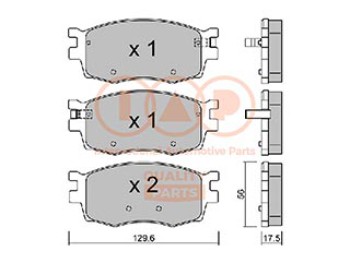 SERIE PASTIGLIE FRENO ANT.(PREMIUM)