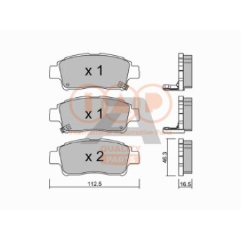 SERIE PASTIGLIE FRENO ANT.(PREMIUM)