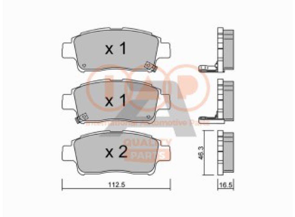 SERIE PASTIGLIE FRENO ANT.(PREMIUM)