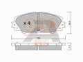 SERIE PASTIGLIE FRENO ANT.(PREMIUM)