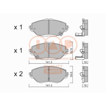 SERIE PASTIGLIE FRENO ANT.(PREMIUM)