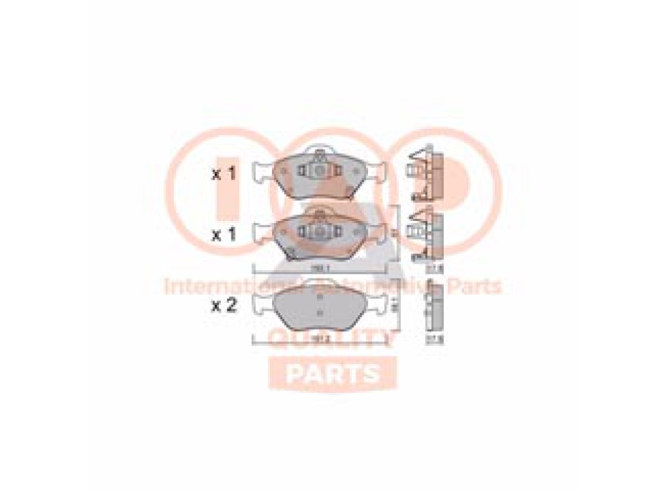 SERIE PASTIGLIE FRENO ANT.(PREMIUM)