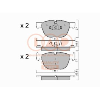 SERIE PASTIGLIE FRENO ANT.(PREMIUM)
