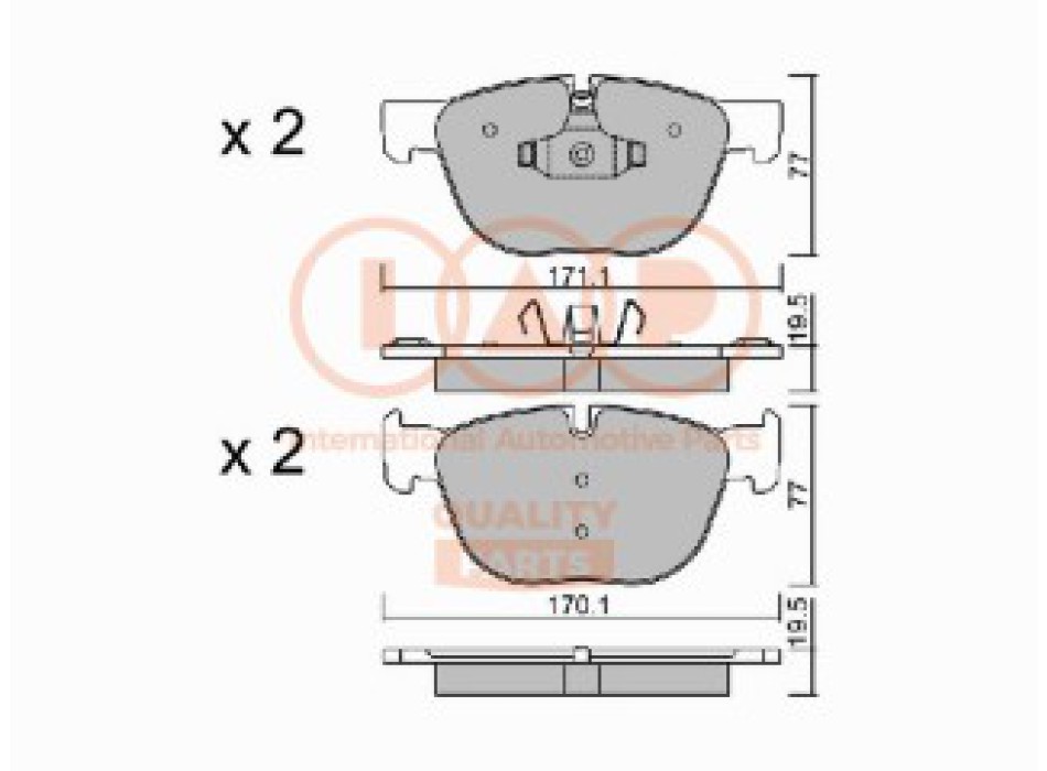 SERIE PASTIGLIE FRENO ANT.(PREMIUM)
