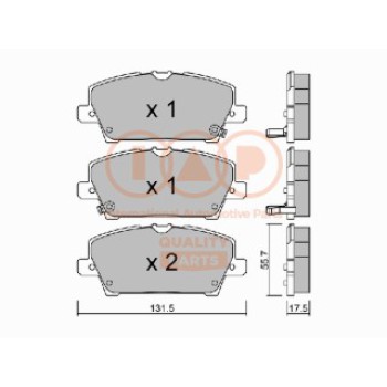 SERIE PASTIGLIE FRENO ANT.(PREMIUM)
