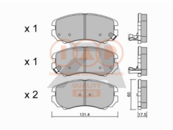 SERIE PASTIGLIE FRENO ANT.(PREMIUM)