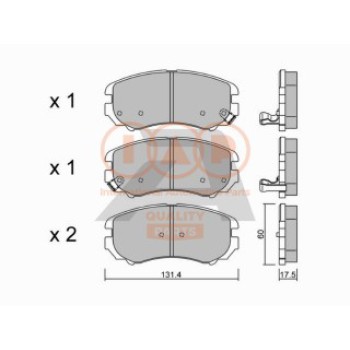 SERIE PASTIGLIE FRENO ANT.(PREMIUM)