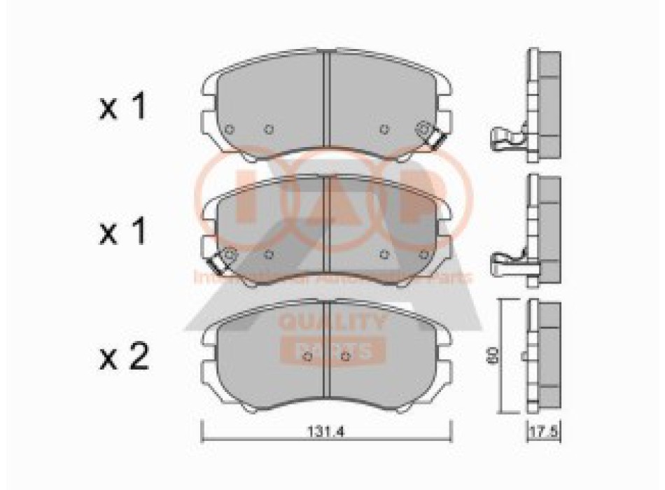SERIE PASTIGLIE FRENO ANT.(PREMIUM)