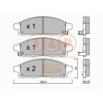 SERIE PASTIGLIE FRENO ANT.(PREMIUM)
