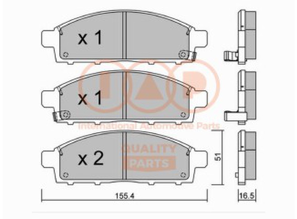 SERIE PASTIGLIE FRENO ANT.(PREMIUM)