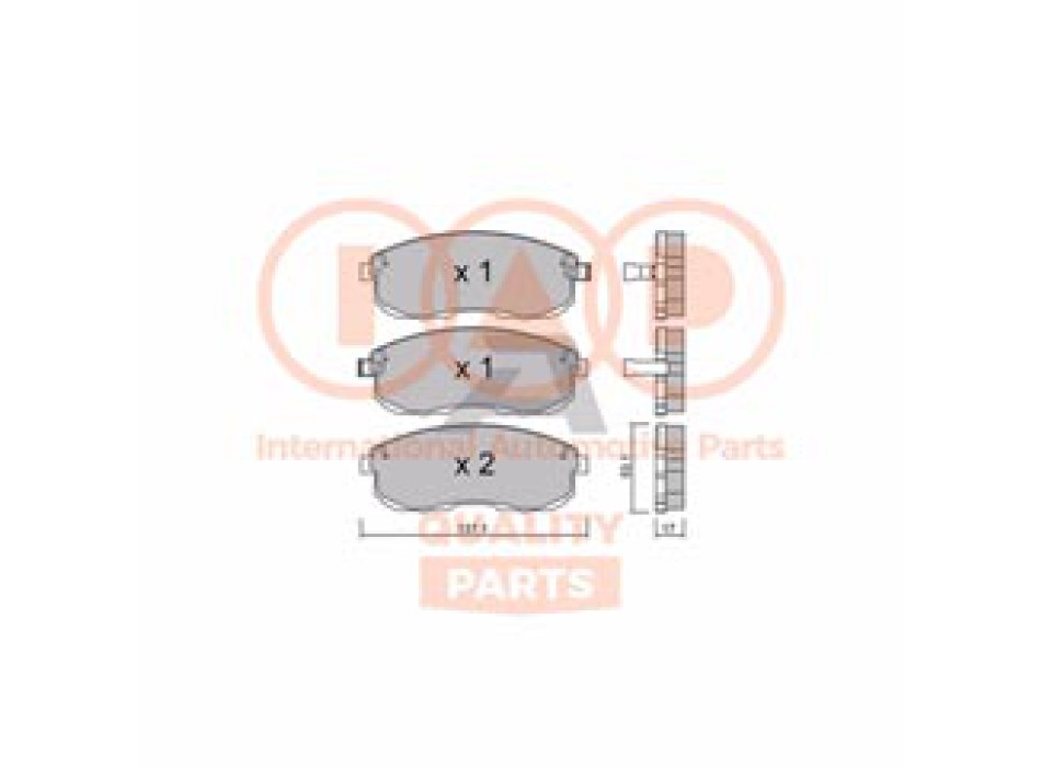 SERIE PASTIGLIE FRENO ANT.(PREMIUM)