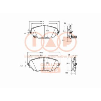 SERIE PASTIGLIE FRENO ANTERIORI