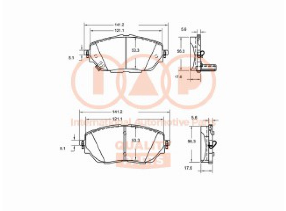 SERIE PASTIGLIE FRENO ANTERIORI