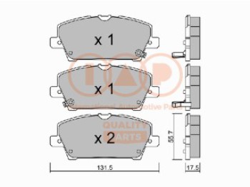 SERIE PASTIGLIE FRENO ANTERIORI