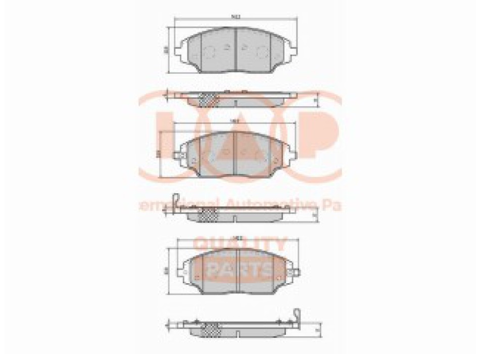 SERIE PASTIGLIE FRENO ANTERIORI