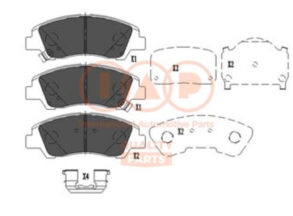 SERIE PASTIGLIE FRENO ANTERIORI