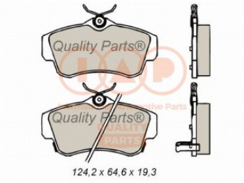 SERIE PASTIGLIE FRENO ANTERIORI