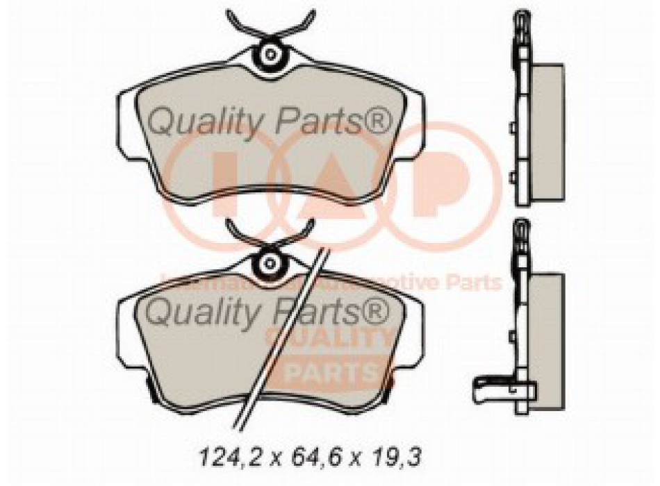 SERIE PASTIGLIE FRENO ANTERIORI