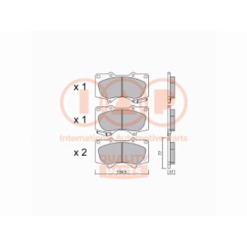 SERIE PASTIGLIE FRENO ANTERIORI (PREMIUM)