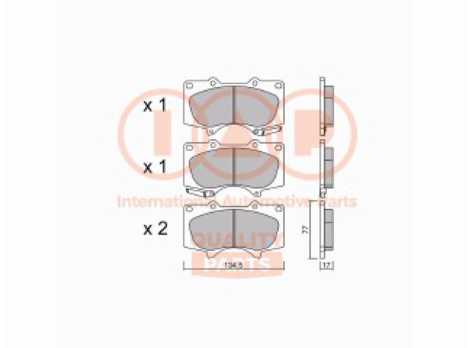 SERIE PASTIGLIE FRENO ANTERIORI (PREMIUM)