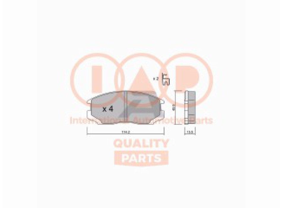 SERIE PASTIGLIE FRENO ANTERIORI (PREMIUM)