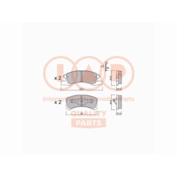 SERIE PASTIGLIE FRENO ANTERIORI (PREMIUM)