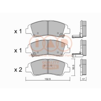 SERIE PASTIGLIE FRENO ANTERIORI (PREMIUM)