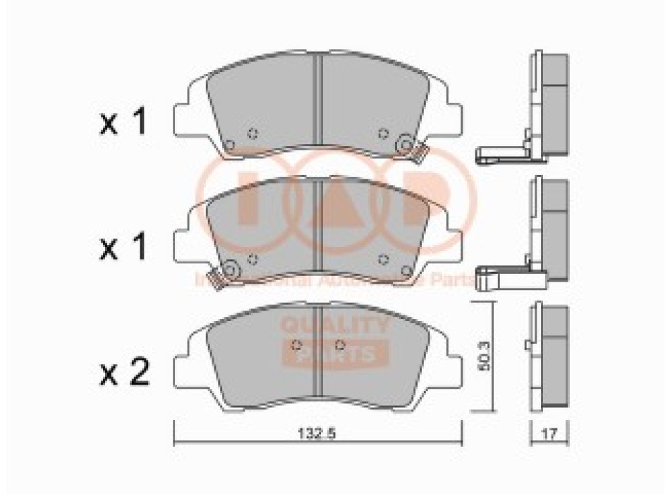 SERIE PASTIGLIE FRENO ANTERIORI (PREMIUM)