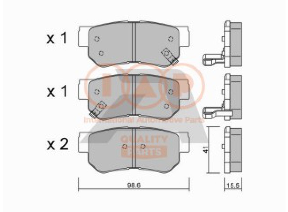 SERIE PASTIGLIE FRENO POST.(PREMIUM)