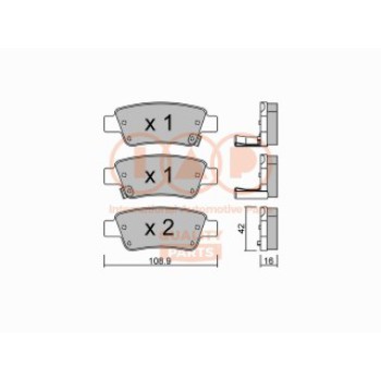 SERIE PASTIGLIE FRENO POST.(PREMIUM)