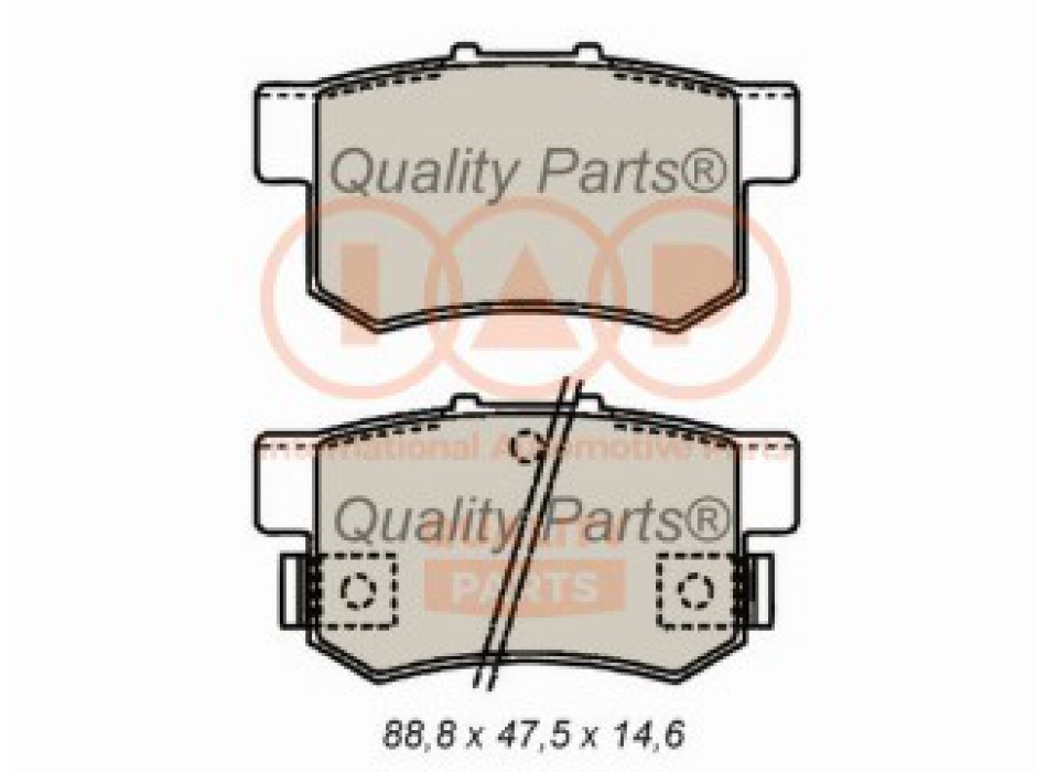 SERIE PASTIGLIE FRENO POST.(PREMIUM)