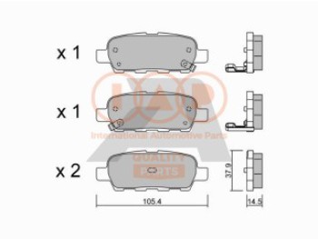 SERIE PASTIGLIE FRENO POST.(PREMIUM)