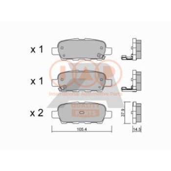 SERIE PASTIGLIE FRENO POST.(PREMIUM)