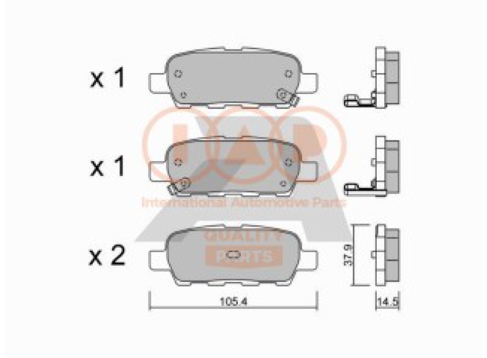 SERIE PASTIGLIE FRENO POST.(PREMIUM)