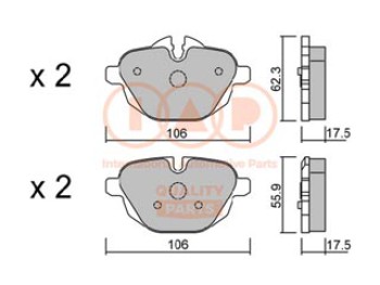 SERIE PASTIGLIE FRENO POST.(PREMIUM)