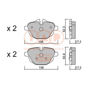 SERIE PASTIGLIE FRENO POST.(PREMIUM)