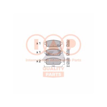 SERIE PASTIGLIE FRENO POST.(PREMIUM)