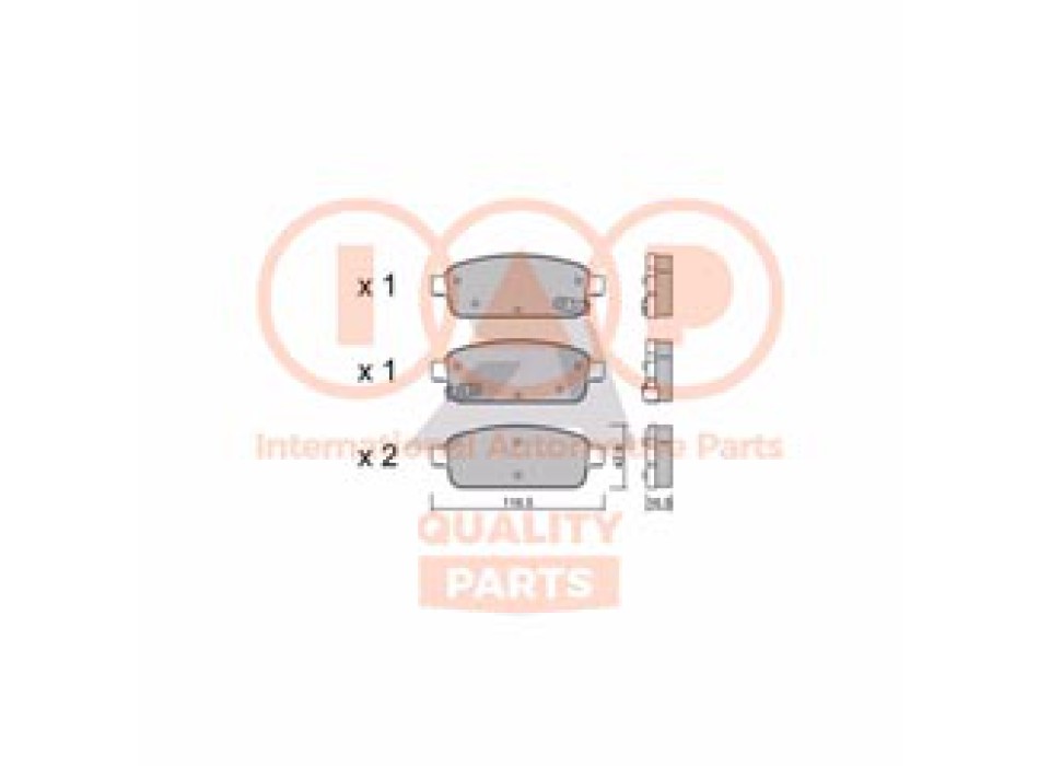 SERIE PASTIGLIE FRENO POST.(PREMIUM)