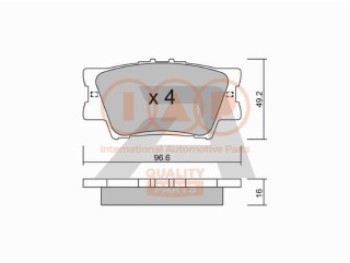 SERIE PASTIGLIE FRENO POSTERIORI